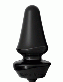 Anal Fantasy Elite Inflatable Silicone Butt Plug - Black