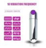 Mini Bullet Vibrator 10 Speed - sliver