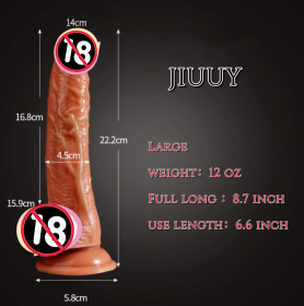 Realistic Big Dildo Suction Cup 8.7 in