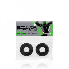 Power Stretch Donuts 2 Pack Rings - Black