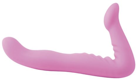 Silicone Strapless Strap On - Pink