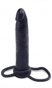 Fetish Fantasy Double Trouble Strap On 5.5 Inches - Black