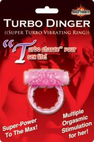 Humm Dinger Turbo Vibrating Cock Ring - Pink