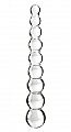 Icicles Glass Anal Beads - Clear