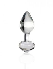 Icicles Glass Anal Plug 2.5 Inch - Clear