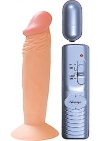 All American Whopper 6 inches Vibrating Dong 6 inch - Beige