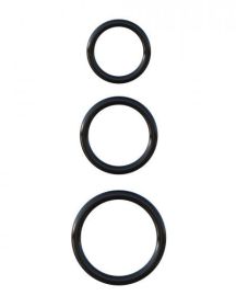 Fantasy C-Ringz Silicone 3 Ring Stamina Set - Black