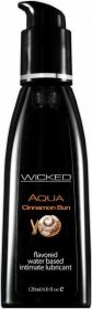 Wicked Aqua Lubricant 4 oz - Cinnamon Bun