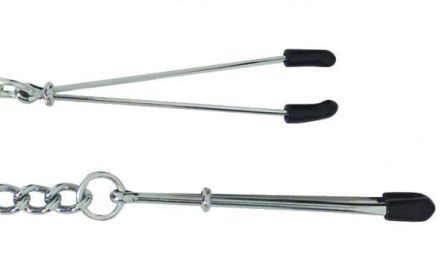 Adjustable Tweezer Clamps With Llink Chain - Silver