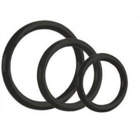 Tri-Rings Set Of 3 Rings - Black