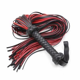 New BDSM PU Leather Whips Adults Tassel Tails Bondage Flogger with Handle