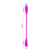 Dual Vibrator Double Head Jump Dildo Vibrator Plug clitoral massager - Pink